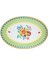 Mamma Mia Çiçek Desenli Oval Servis Tabağı 50 cm x 35 cm 1