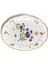 Bitossi Home Fabula Floral Porselen Oval Tabak 34 cm Mor 1