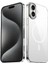 Apple iPhone 16 Uyumlu Kılıf Şeffaf Cam Arka Yüzey Wireless Şarj Özellikli Kapak Kcr 1