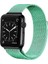 Apple Watch Uyumlu 42-44-45-49MM Uyumlu Hasır Örgü Metal Milano Kordon Kcr 1