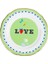 Mamma Mia Love Yazılı Tatlı Tabağı 16 cm 1