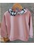 Bebe Yakalı, Pudra Rengi Kız Çocuk Sweatshirt 1