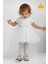 Minimony 6-24 Ay Kolsuz Tül Kuyruklu Kız Bebek Çocuk Bayramlık Abiye Gelinlik Elbise Takım 1030 1