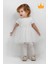 Minimony 6-24 Ay Kolsuz Tül Kuyruklu Kız Bebek Çocuk Bayramlık Abiye Gelinlik Elbise Takım 1030 2