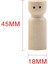 Bitirilmemiş Ahşap Mandal , Boş Dekoratif Pürüzsüz Yüzey Icı .5cmx1.8cm Düz (Yurt Dışından) 5