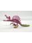 Spinosaurus 3D Hareketli ve Renk Geçişli Pembe - Yeşil - Gold Orta Boy Model 3