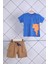 Babyhola 2'li Tişört Keten Şort Erkek Bebek Çocuk Bayramlık Alt Üst Takım Elbise 02011 1