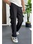 Erkek Ince Baggy Kalıp Kargo Pantolon Siyah EDW173 1