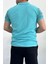 Erkek Slim Fit Desenli Polo Yaka Tişört Mavi EDW153 2
