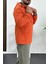 Erkek Slim Fit Kanguru Model İnce Mevsimlik Turuncu Edw077 2