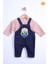 Babyhola Kız Bebek Çocuk Minion Bayramlık Salopet Badi Takım 2284 1