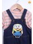 Babyhola Kız Bebek Çocuk Minion Bayramlık Salopet Badi Takım 2284 3