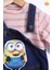 Babyhola Kız Bebek Çocuk Minion Bayramlık Salopet Badi Takım 2284 4