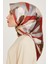 Armine İpek Eşarp 2025 Kış - 9200-03 Bordo Twill 3