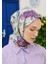 Colour Garden Desen Pamuk Vual Eşarp Lavanta 3