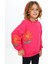 ATB-503470-1 Çiçek Baskılı Kışlık 3 Iplik Sweatshirt 3