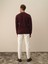 Erkek Bordo Pamuk Dokulu Regular Fit Sweatshirt 4
