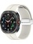 Samsung Galaxy Watch Ultra Gümüş Manyetik Katlanır Tokalı 47MM Silikon Saat Bandı (Yurt Dışından) 3