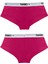 Yohannes Club Yohannesclub, Kadın, Lastik Kemerli Boyshort(Boxer), 2'li, Pembe, Siyah 2