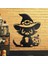 Cadı Kedi Halloween Duvar Dekoru 2