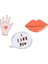 - Lips, Hand & Bubble Enamel Pins - Dudak & El & I Like You Broşlar 2