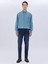 Koyu Mint Fitilli Oversize Fit Dokuma Casual Gömlek 2
