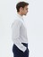 Lacivert Çizgili Regular Fit Casual Pamuk Karışımlı Gömlek 4