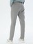 Gri Slim Fit Denim Pamuk Karışımlı Pantolon 5