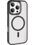 Apple iPhone 16 Pro Max Kılıf Wireless Şarj Özellikli Krom Magsafe Silikon Kılıf 1