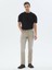 Bej Slim Fit Denim Pamuk Karışımlı Pantolon 1
