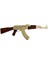 Gold AK47 Rifle 1947 Russia 87CM Koleksiyon Obje 1
