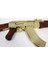 Gold AK47 Rifle 1947 Russia 87CM Koleksiyon Obje 4