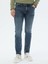 Lacivert Slim Fit Denim Pamuk Karışımlı Pantolon 2