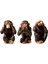 3 Orangutan Figürleri Oturma Odası Raf Dolap Için Üstü Süslemeleri (Yurt Dışından) 1