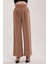 Camel Krep Pileli Palazzo Pantolon 5