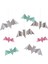 - Pastel Halloween Glitter Hanging Bats - Pastel Renk Simli Asılan Yarasalar 1