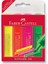 Faber Castell Şeffaf Gövde Fosforlu Kalem 1546 4'lü Poşet 1