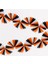 - Black & Orange Stripe Honeycomb Garland - Siyah & Turuncu Petekli Asılan Süs 1