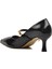 458297 Siyah Rugan Ince Topuklu Kadın Abiye Ayakkabı 4