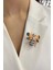 Taşlı Mineli Arı Broş (En:4cm Boy:4cm) 1