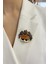 Mineli Renkli Maske Broş (En:5cm Boy:4cm) 1