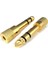 Starkpro ST-33568 6.3mm-3.5mm Erkek Dişi Metal Altın Kulaklık Stereo Jack Ses Çevirici Adaptör 1