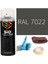Akrilik Sprey Boya Gri RAL-7022 Boya Seti 400ML +Zımpara+Kağıt Bant+Eldiven 1