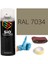Akrilik Sprey Boya Gri RAL-7034 Boya Seti 400ML +Zımpara+Kağıt Bant+Eldiven 1