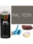 Akrilik Sprey Boya Gri RAL-7039 Boya Seti 400ML +Zımpara+Kağıt Bant+Eldiven 1