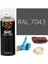 Akrilik Sprey Boya Gri RAL-7043 Boya Seti 400ML +Zımpara+Kağıt Bant+Eldiven 1