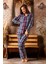 Kadın Kışlık Welsoft Peluş Polar Düğmeli Pijama Takımı 1