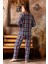 Kadın Kışlık Welsoft Peluş Polar Düğmeli Pijama Takımı 2