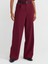 71526 Kemerli Yüksek Bel Pantolon-Bordo 3