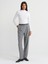 71552 Kemerli Dümdüz Fit Pantolon-Koyu Gri 1